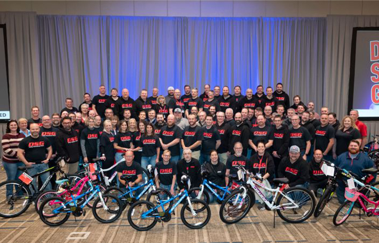 Bike build event during DSG Manager's Meeting