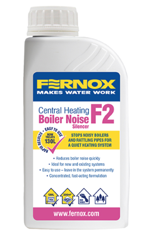 F2 - Boiler Noise Silencer is designed to reduce boiler noise and kettling which is a symptom of a scaled system.  Boiler Noise Silencer F2 500ml